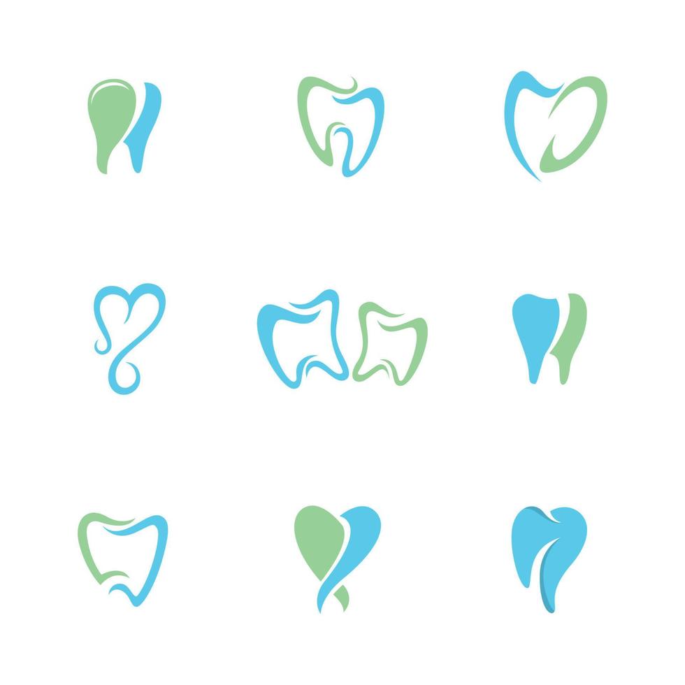 ilustração em vetor modelo logotipo dental