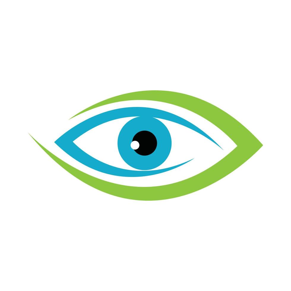 design de logotipo de vetor para cuidados com os olhos