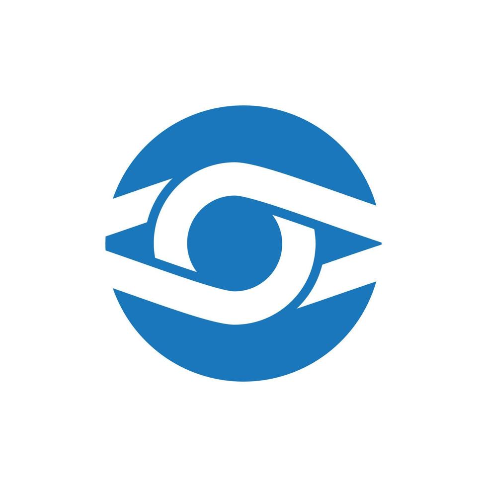 design de logotipo de vetor para cuidados com os olhos