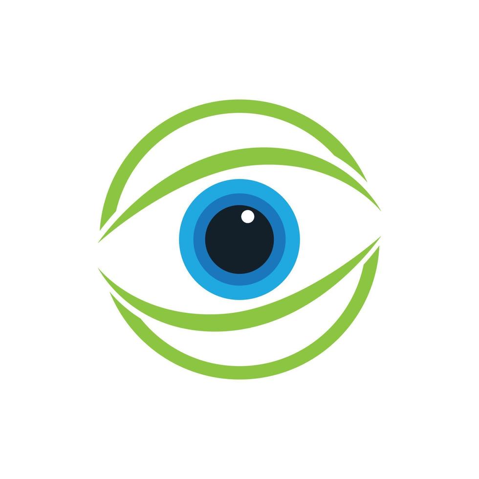 design de logotipo de vetor para cuidados com os olhos