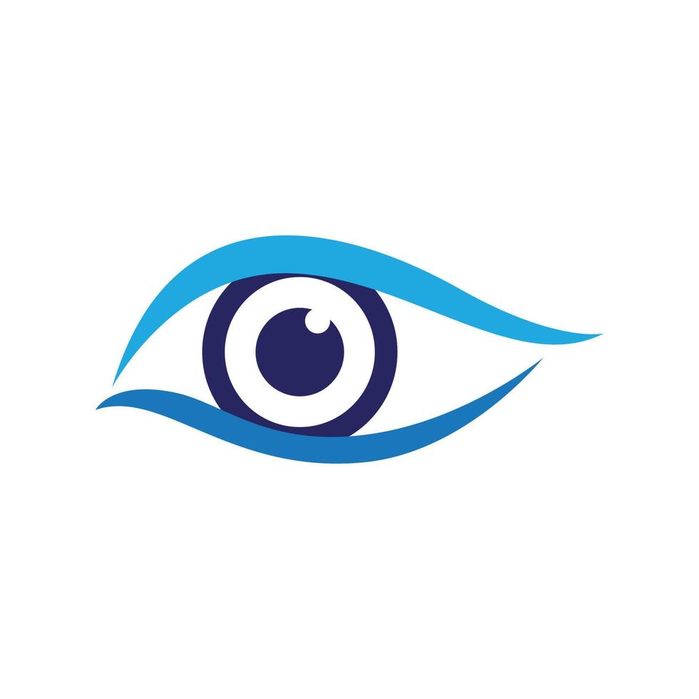 design de logotipo de vetor para cuidados com os olhos