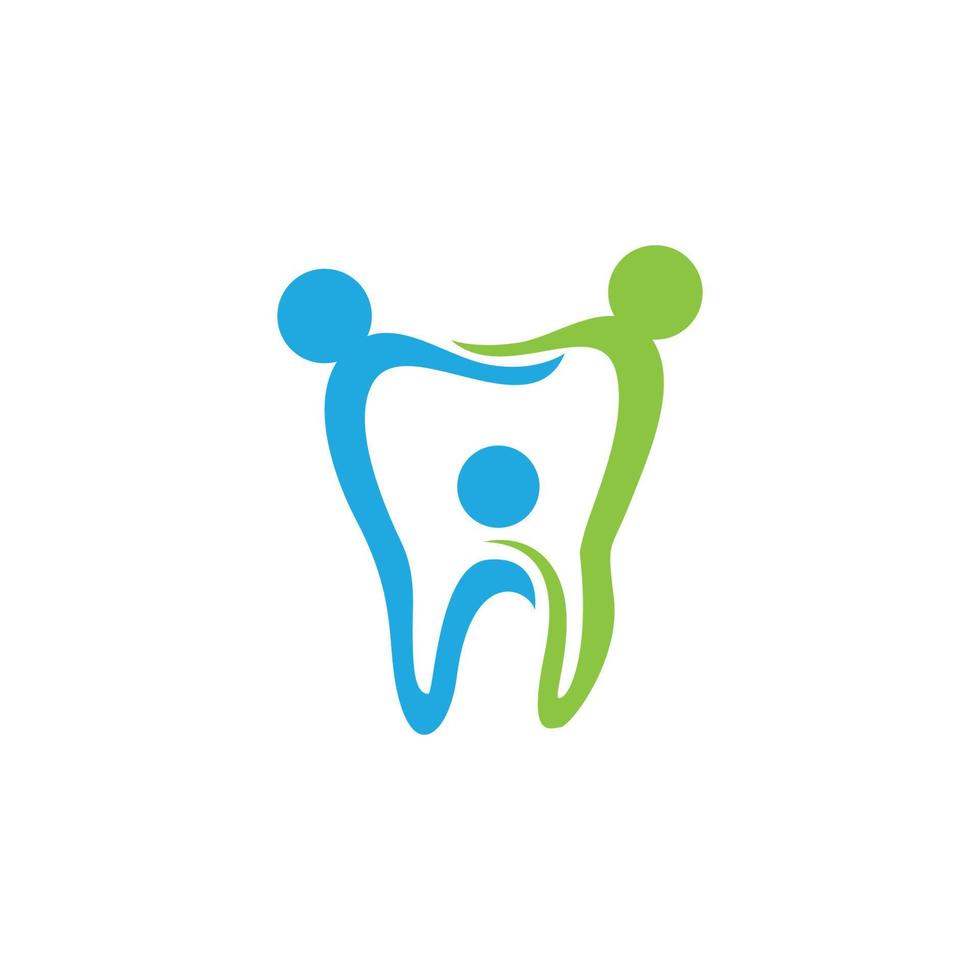 ilustração em vetor modelo logotipo dental