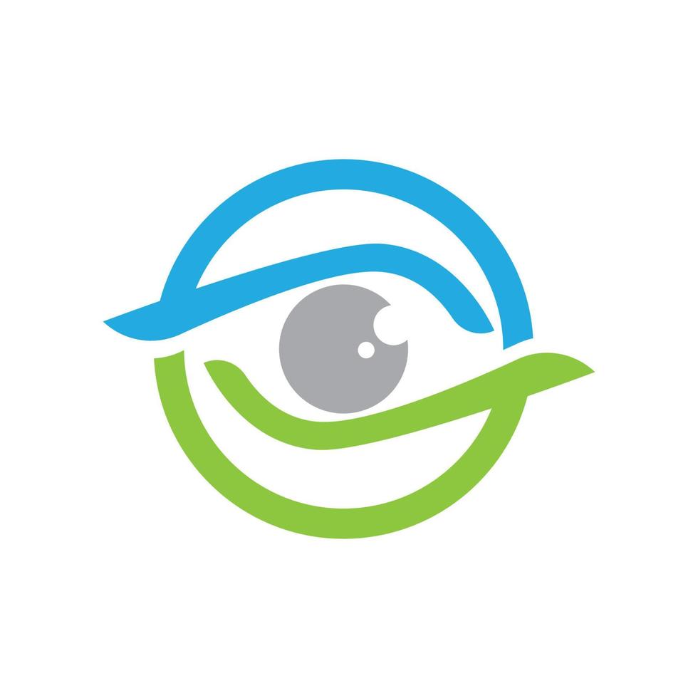 design de logotipo de vetor para cuidados com os olhos