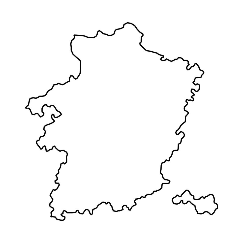 mapa da província de limburg, províncias da bélgica. ilustração vetorial. vetor