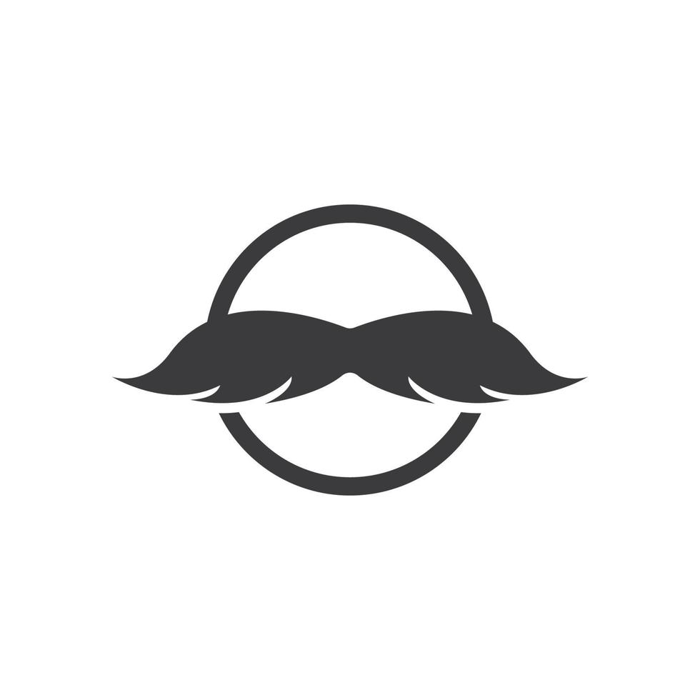 vetor de modelo de logotipo de bigode