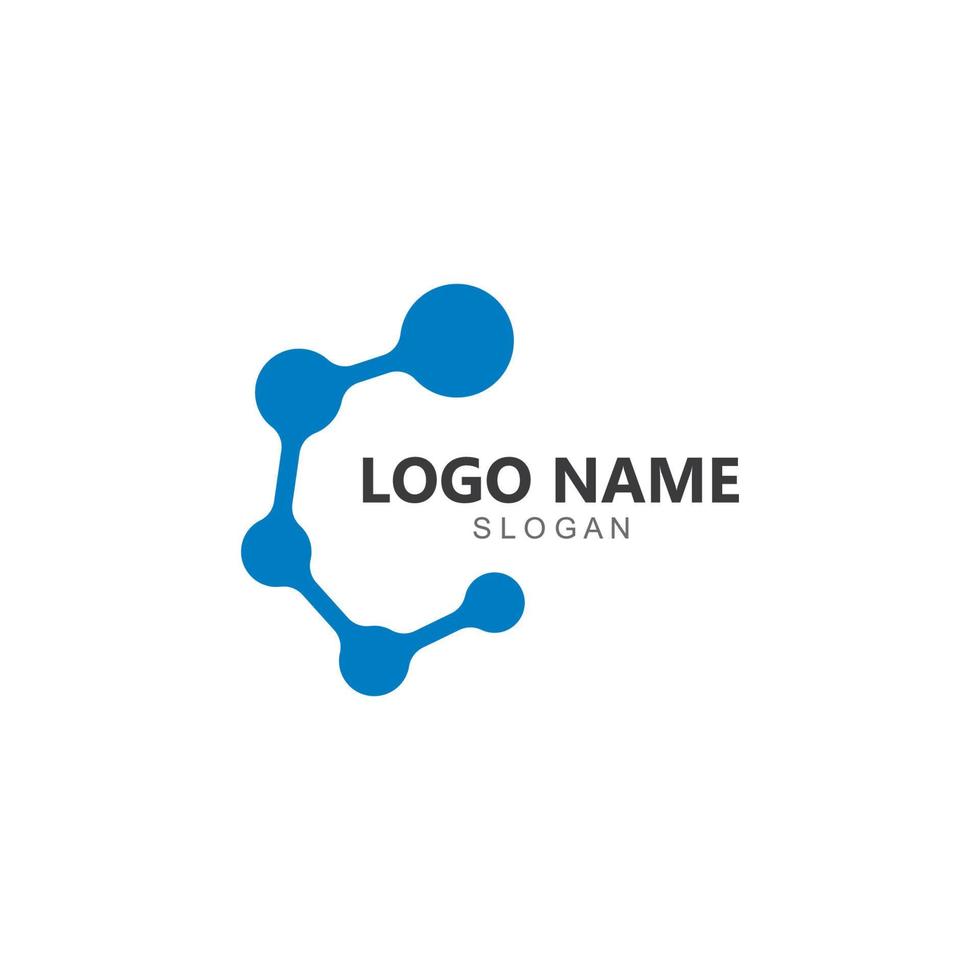 vetor de design de logotipo de modelo metaball