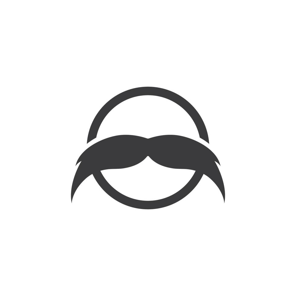 vetor de modelo de logotipo de bigode