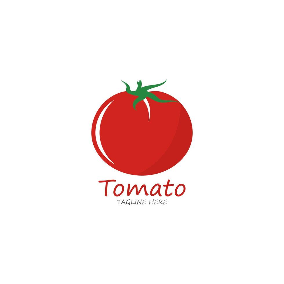 ícone de vetor de logotipo de tomate