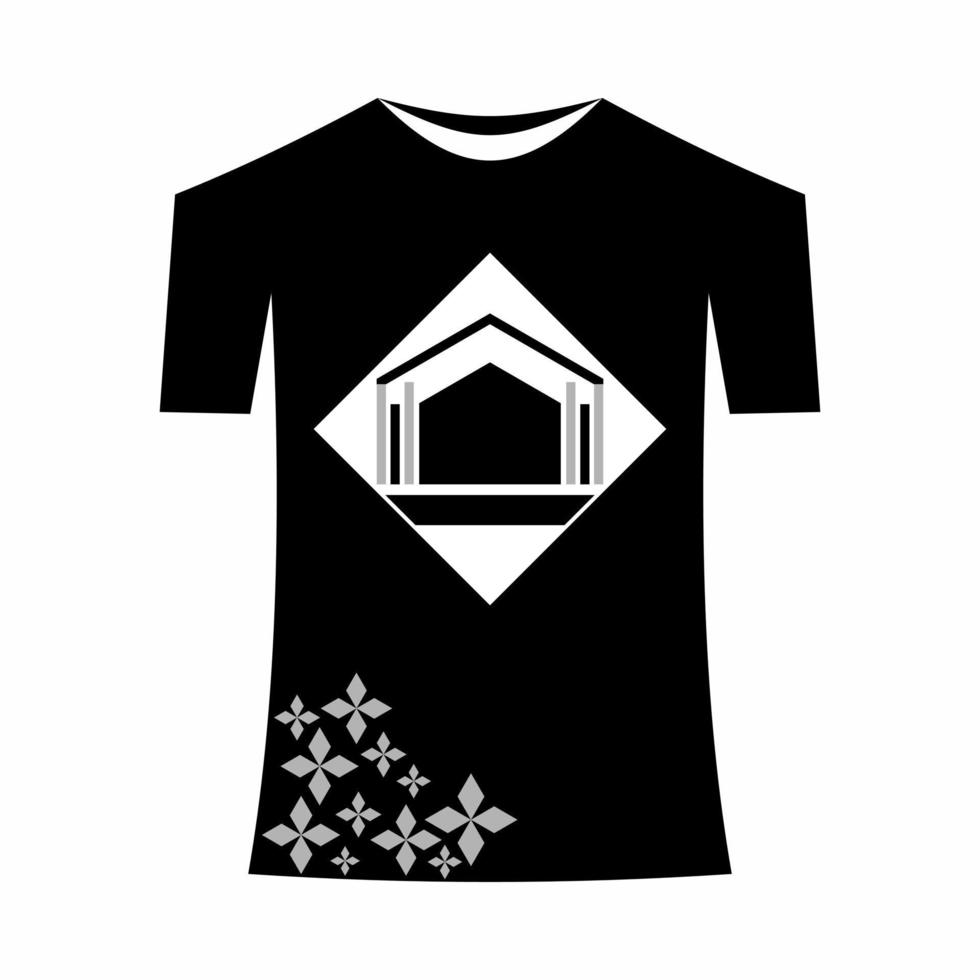 design de camiseta e tem vetor de design dentro como maquete de ilustração eps