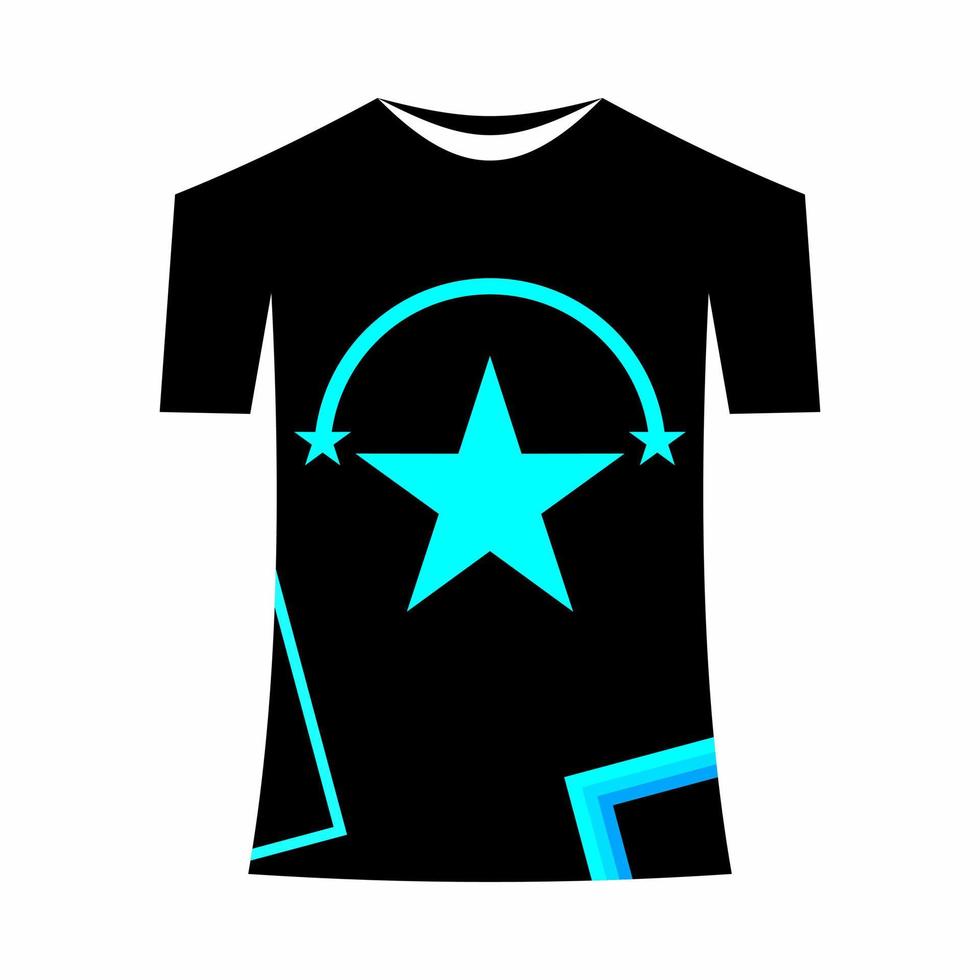 design de camiseta reitor tem vetor de estrela dentro como maquete de ilustração eps