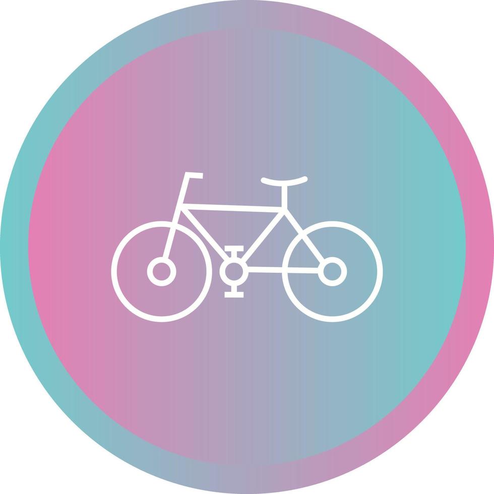 ícone de linha de vetor de bicicleta exclusivo