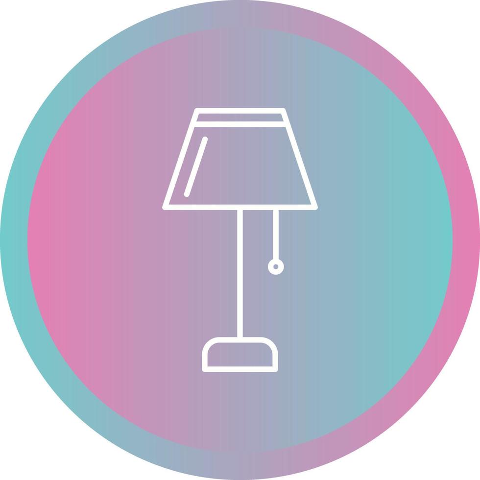 ícone de linha de vetor de lâmpada exclusivo