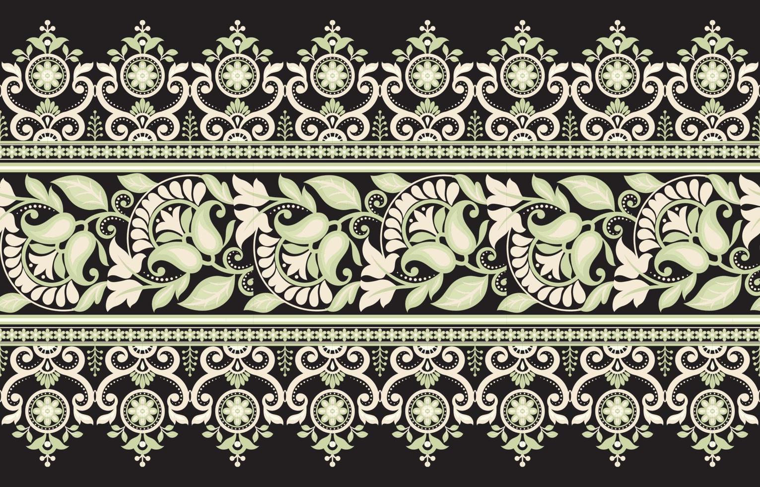 padrão de vetor sem costura com ornamento vintage clássico. design floral para impressão em têxteis ou papel de parede.