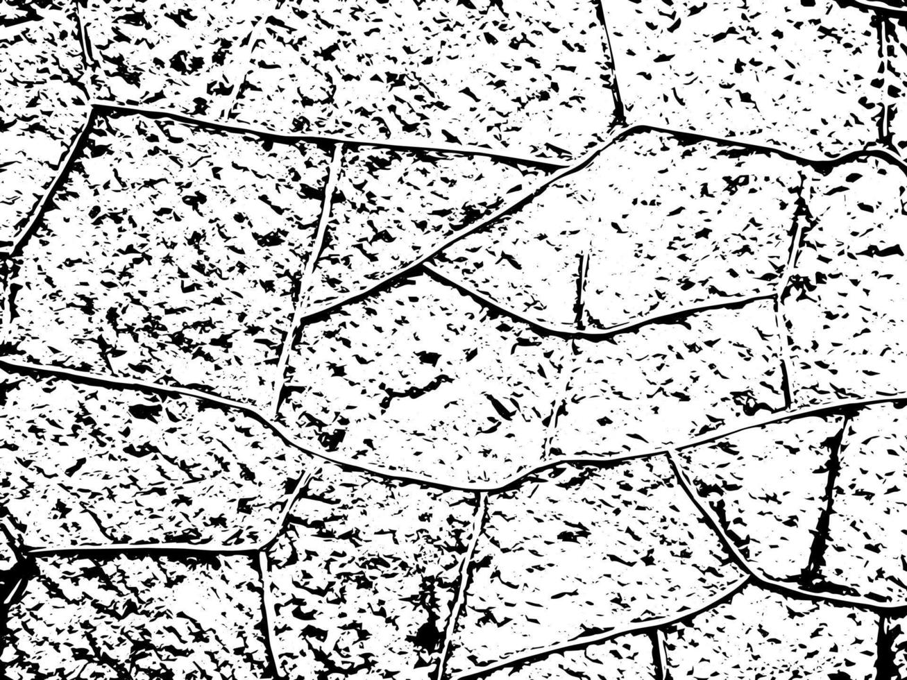 textura rústica vetor rachado com muitas rachaduras e arranhões. fundo abstrato. superfície quebrada e danificada. pano de fundo envelhecido. ilustração gráfica vetorial com branco transparente.