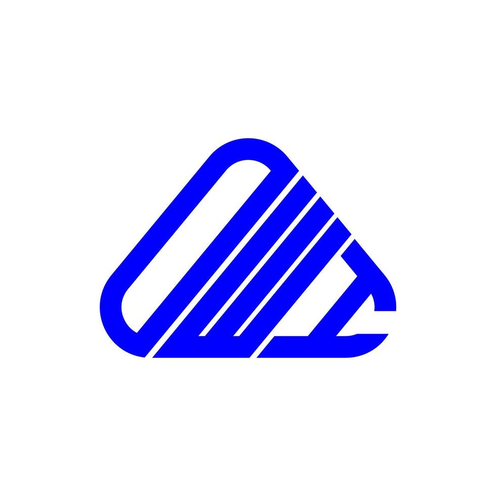 design criativo do logotipo da carta owi com gráfico vetorial, logotipo simples e moderno owi. vetor