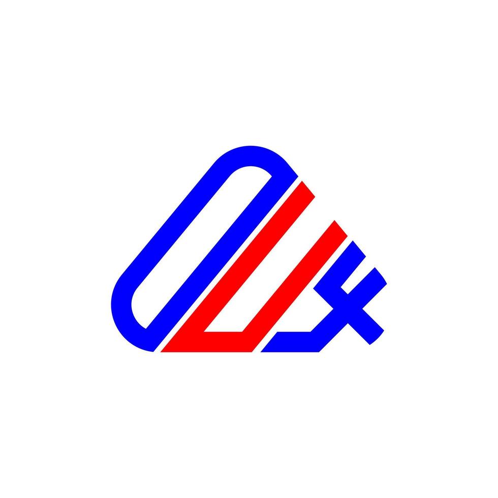 design criativo do logotipo da letra oux com gráfico vetorial, logotipo simples e moderno do oux. vetor