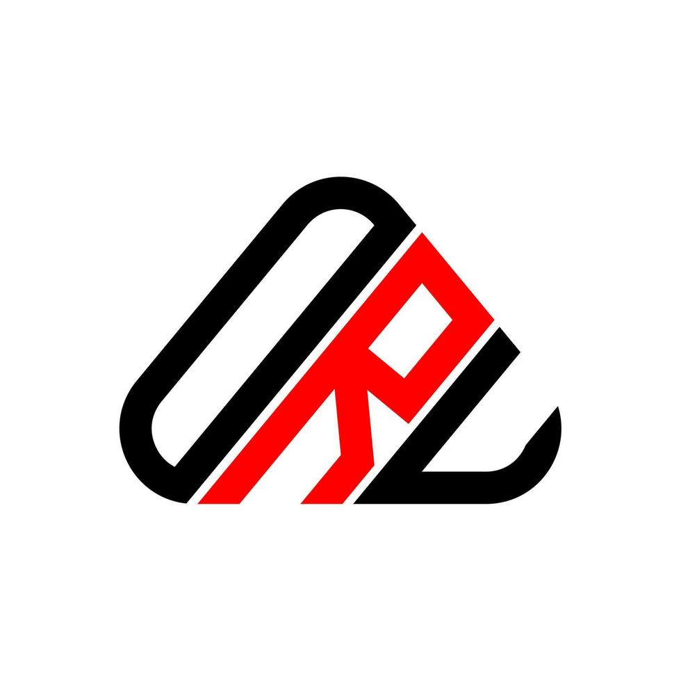 design criativo do logotipo da letra oru com gráfico vetorial, logotipo oru simples e moderno. vetor