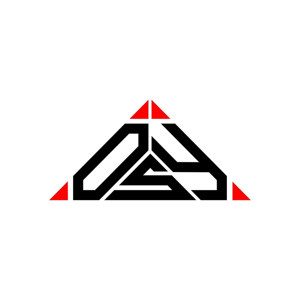 design criativo do logotipo da carta osy com gráfico vetorial, logotipo osy simples e moderno. vetor