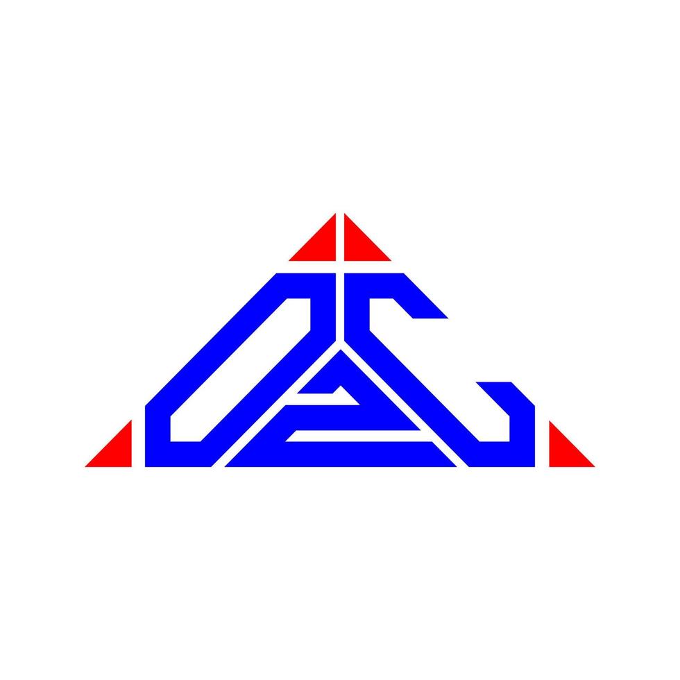 design criativo do logotipo da carta ozc com gráfico vetorial, logotipo simples e moderno ozc. vetor