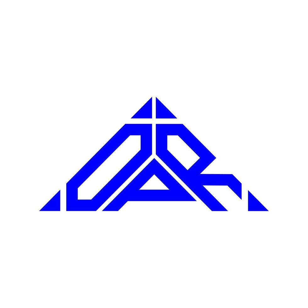 design criativo do logotipo da carta opr com gráfico vetorial, logotipo opr simples e moderno. vetor
