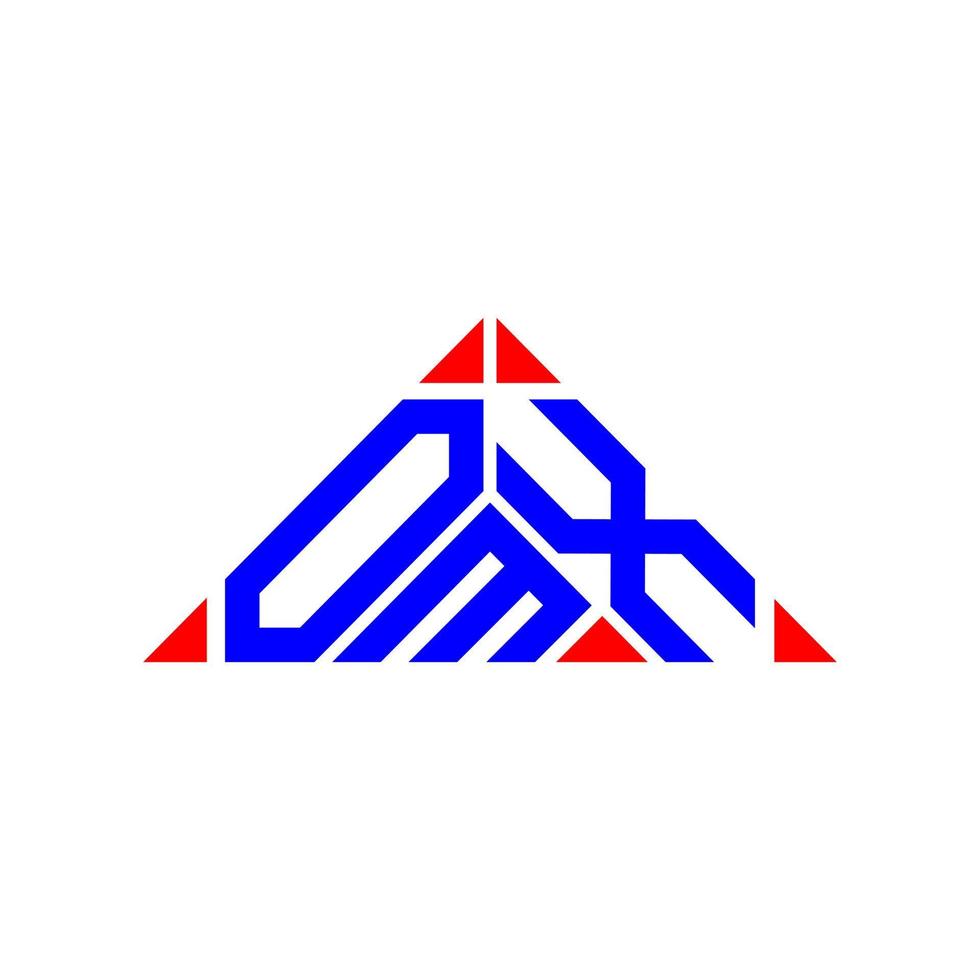 design criativo do logotipo da carta omx com gráfico vetorial, logotipo simples e moderno omx. vetor
