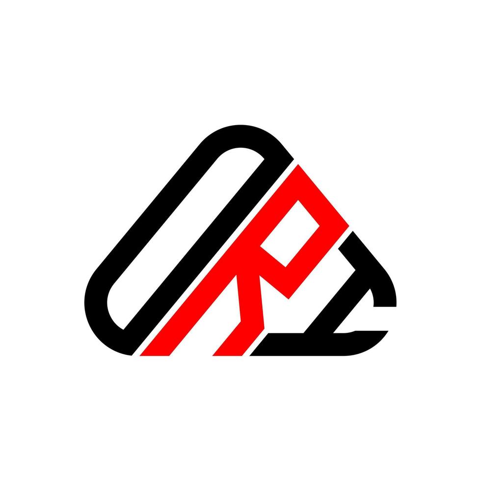 design criativo do logotipo da letra ori com gráfico vetorial, logotipo ori simples e moderno. vetor
