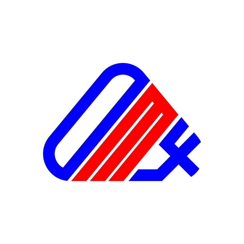 design criativo do logotipo da carta omx com gráfico vetorial, logotipo simples e moderno omx. vetor