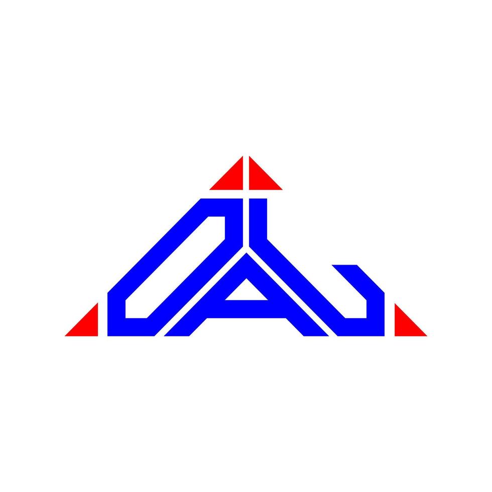 design criativo do logotipo da carta oal com gráfico vetorial, logotipo simples e moderno oal. vetor