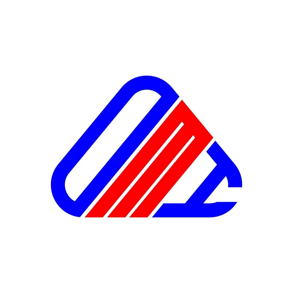 design criativo do logotipo da carta omi com gráfico vetorial, logotipo simples e moderno omi. vetor