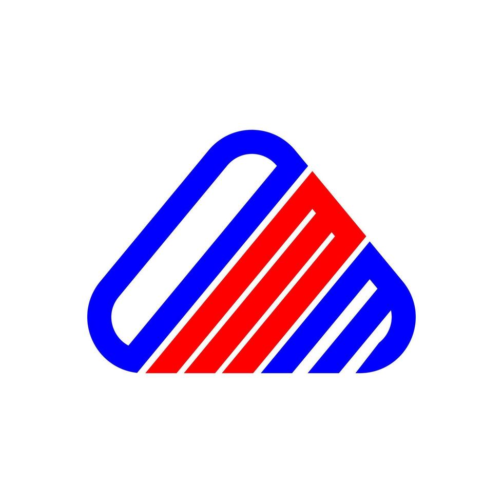 design criativo do logotipo da carta omm com gráfico vetorial, logotipo simples e moderno do omm. vetor