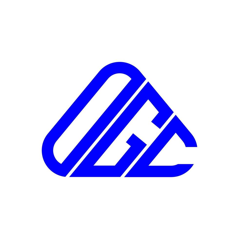 design criativo do logotipo da carta ogc com gráfico vetorial, logotipo ogc simples e moderno. vetor