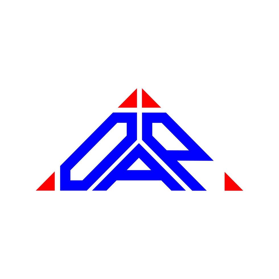design criativo do logotipo da carta oap com gráfico vetorial, logotipo oap simples e moderno. vetor