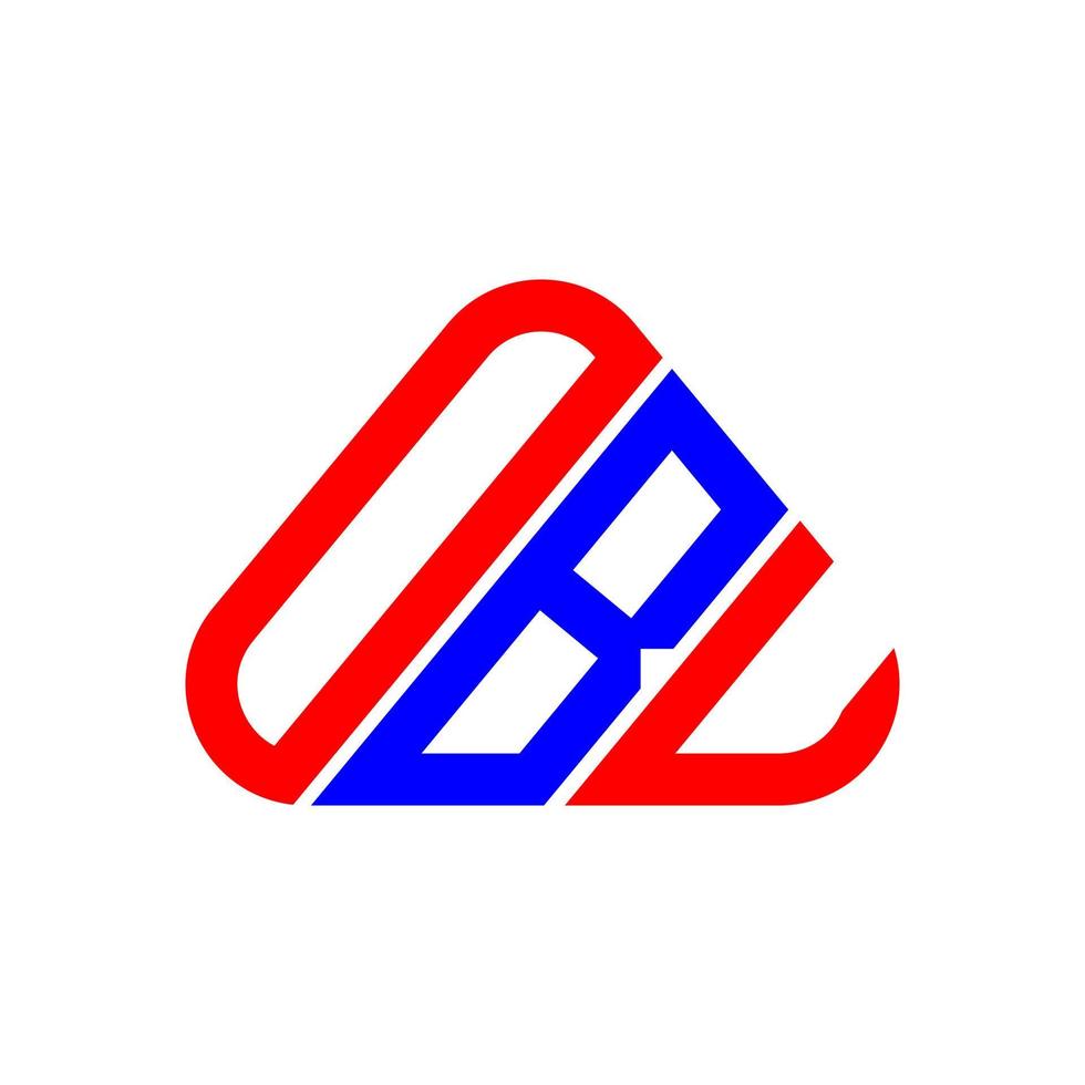 design criativo do logotipo da carta obu com gráfico vetorial, logotipo simples e moderno obu. vetor