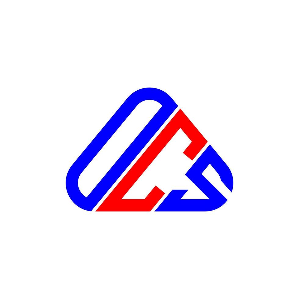 design criativo do logotipo da carta ocs com gráfico vetorial, logotipo simples e moderno ocs. vetor
