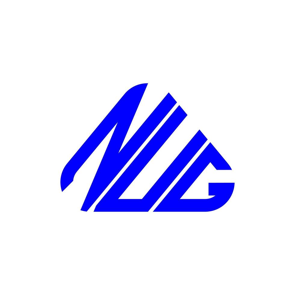 nug letter logo design criativo com gráfico vetorial, nug logotipo simples e moderno. vetor