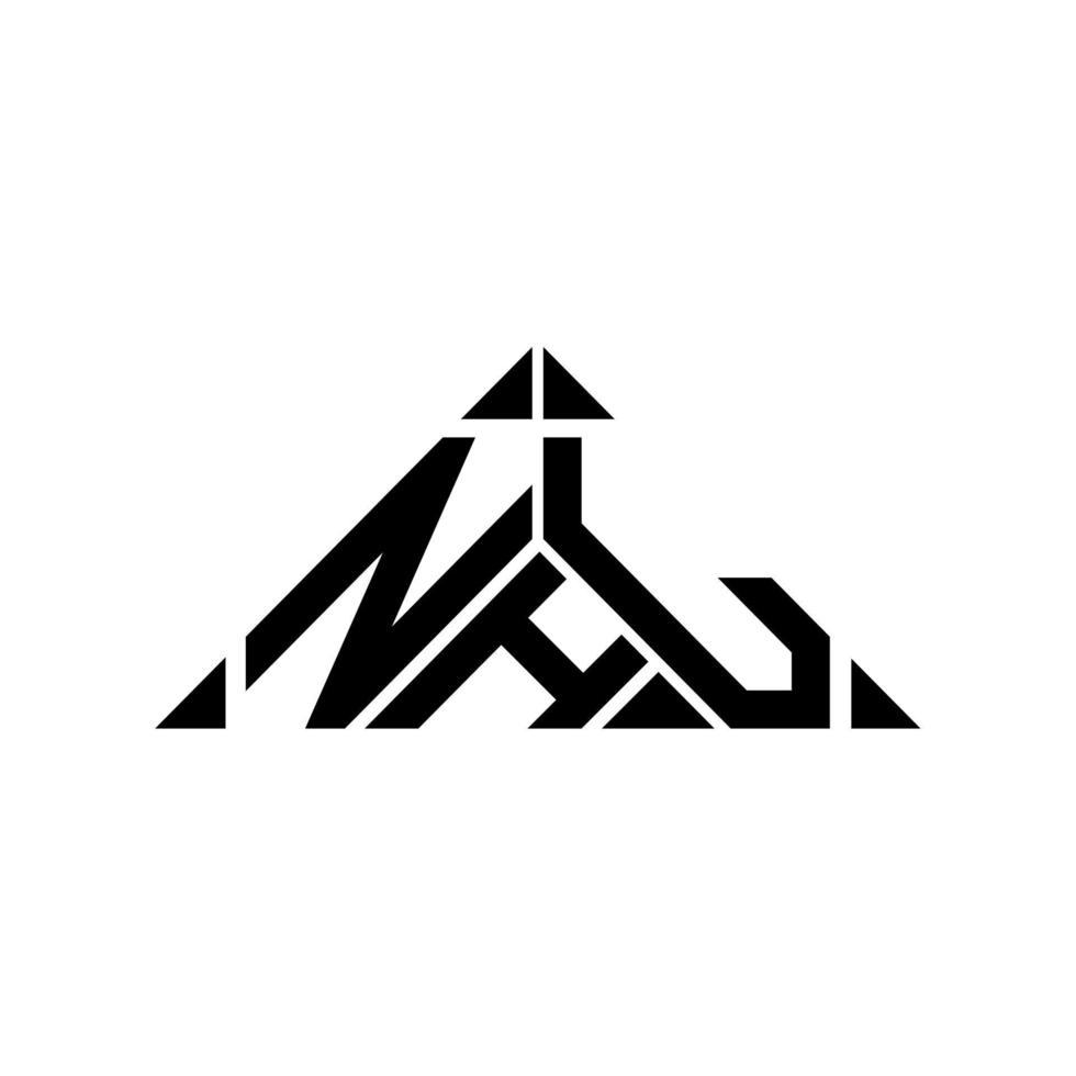 design criativo do logotipo da carta nhl com gráfico vetorial, logotipo nhl simples e moderno. vetor