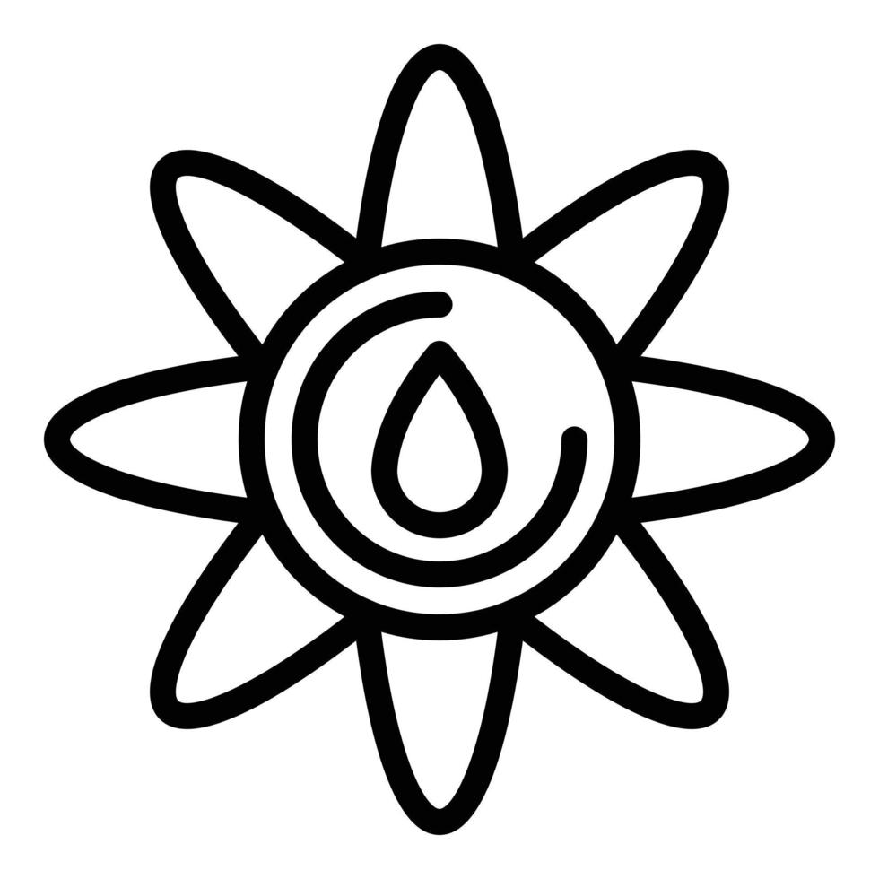 ícone de óleo de canola orgânico, estilo de estrutura de tópicos vetor