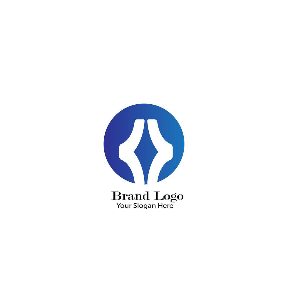 logotipos abstratos lindamente projetados de grandes marcas vetor