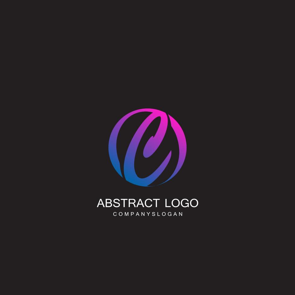 logotipos abstratos lindamente projetados de grandes marcas vetor