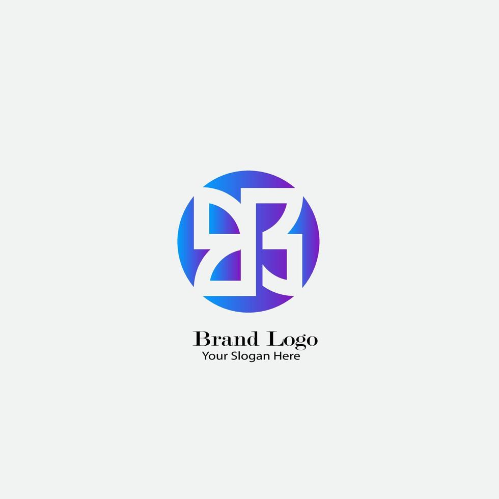 logotipos abstratos lindamente projetados de grandes marcas vetor