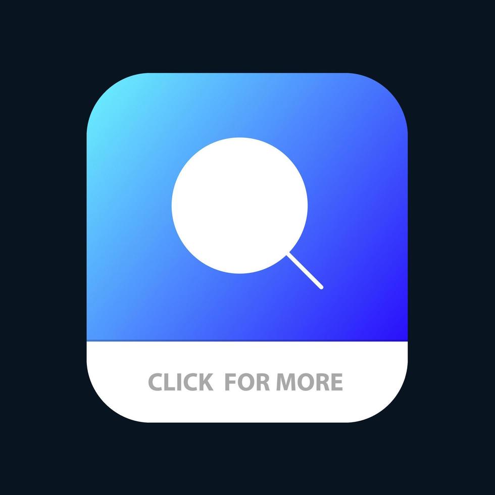 ferramenta de ampliação de pesquisa botão de aplicativo móvel máximo android e ios versão glifo vetor