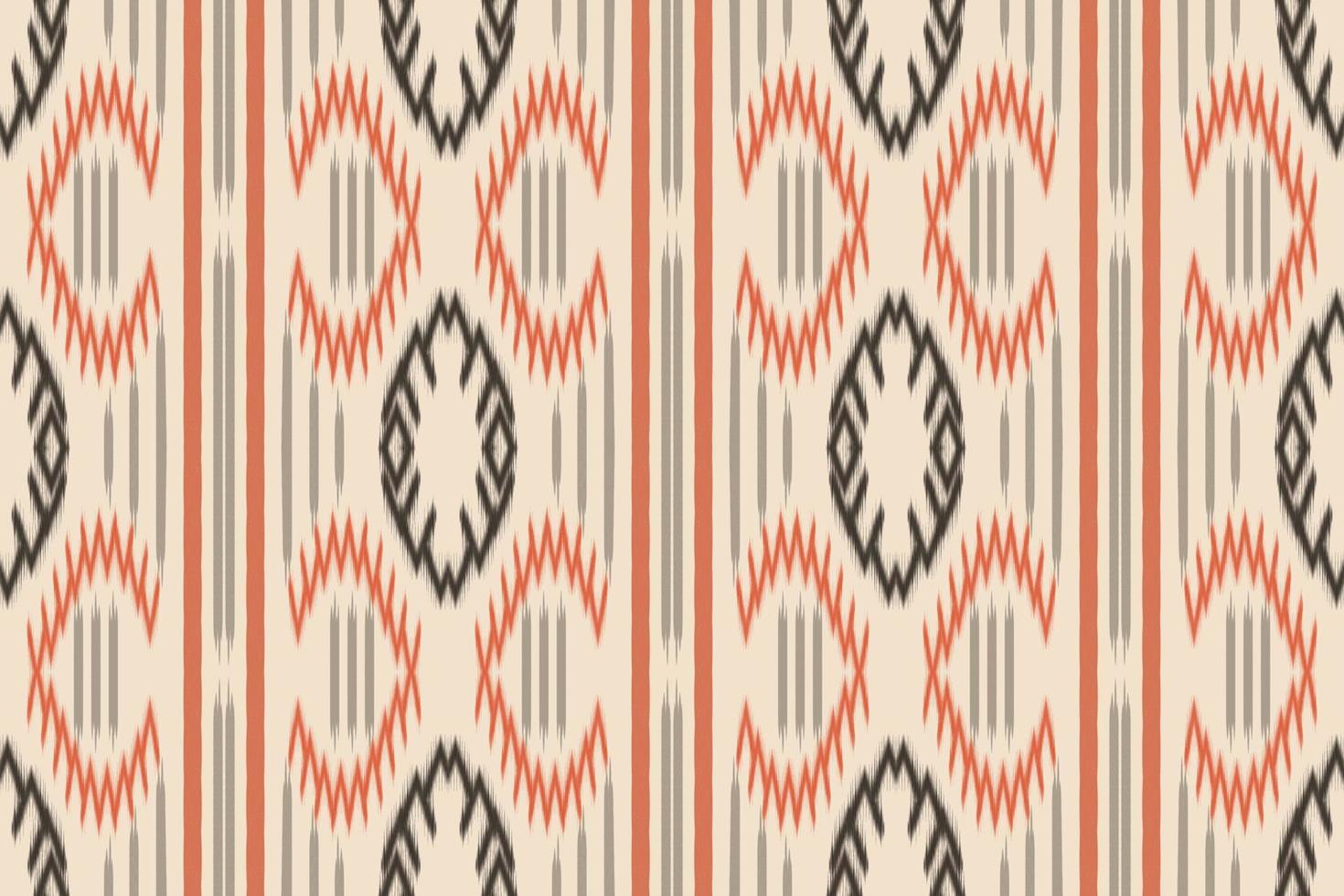 ikat projeta padrão sem emenda de cor tribal. étnico geométrico batik ikkat design têxtil de vetor digital para estampas tecido saree mughal pincel símbolo faixas textura kurti kurtis kurtas