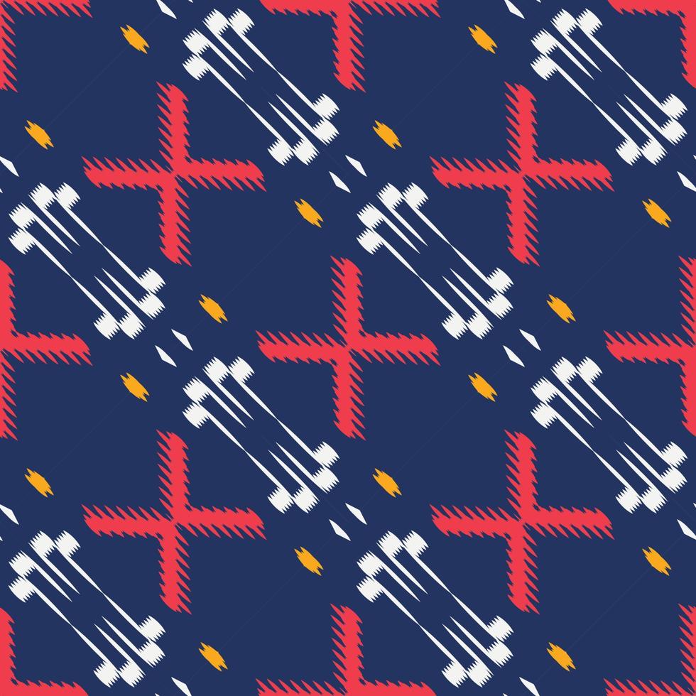 motivo têxtil batik design ikat padrão sem costura design de vetor digital para impressão saree kurti borneo tecido borda pincel símbolos amostras elegantes
