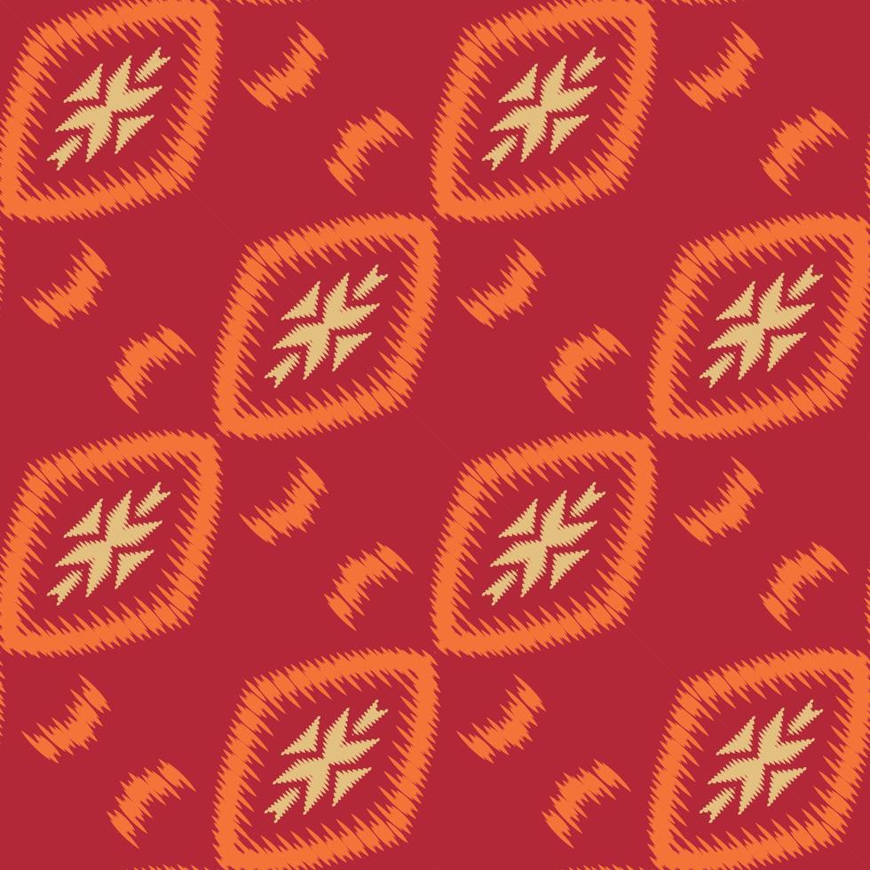 batik têxtil ikat padrão floral sem costura design de vetor digital para impressão saree kurti borneo tecido borda escova símbolos amostras algodão