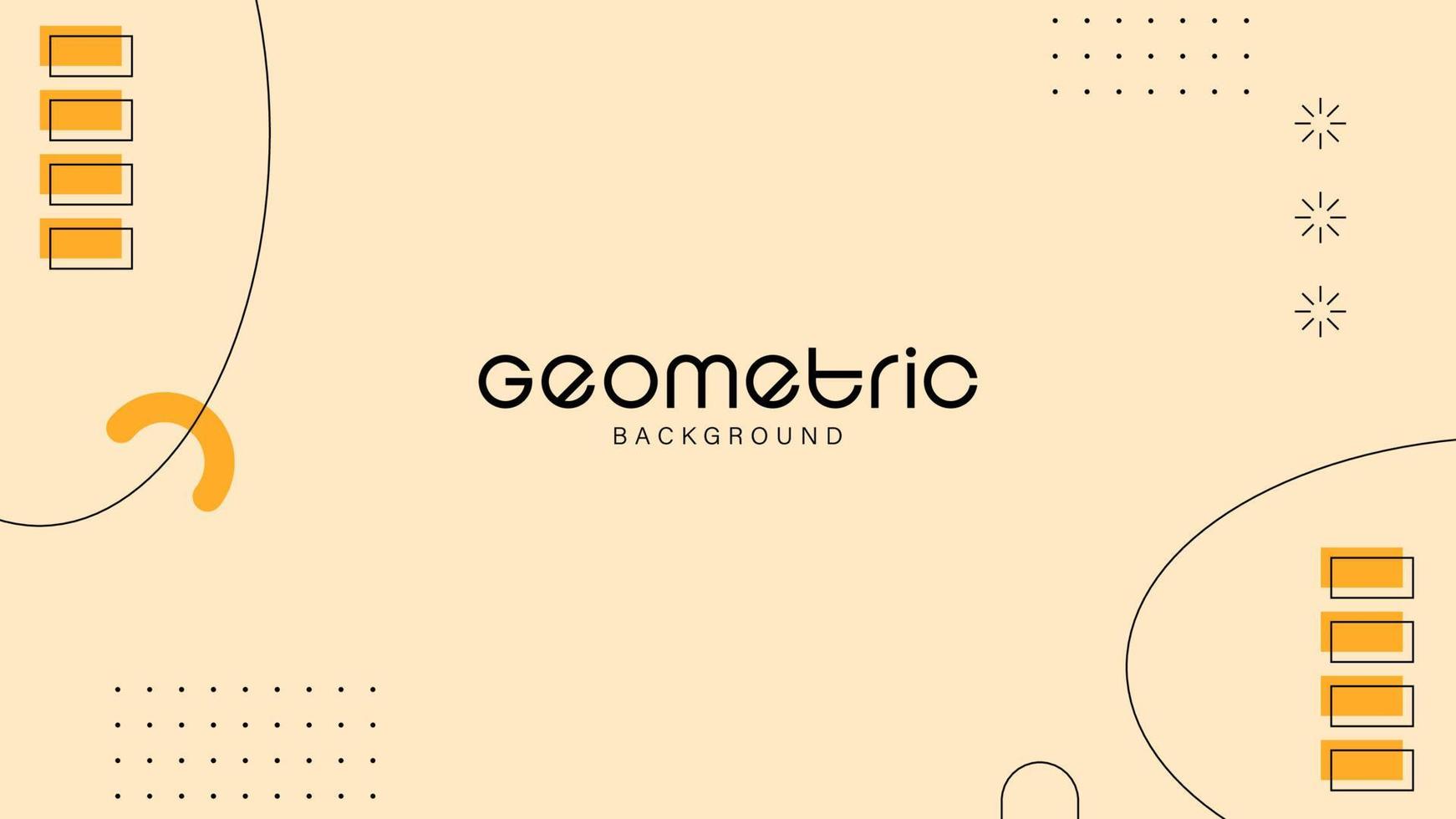 fundo geométrico plano para banner de apresentação e flyer vetor