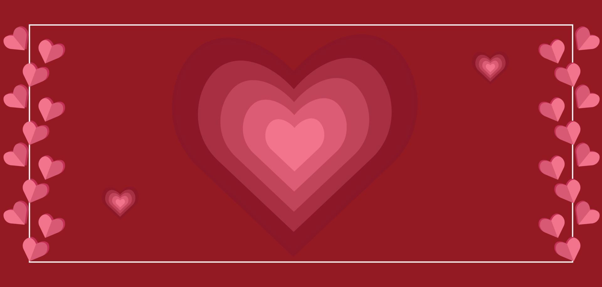 banner de templo do dia dos namorados com venda de marketing de corações vetor