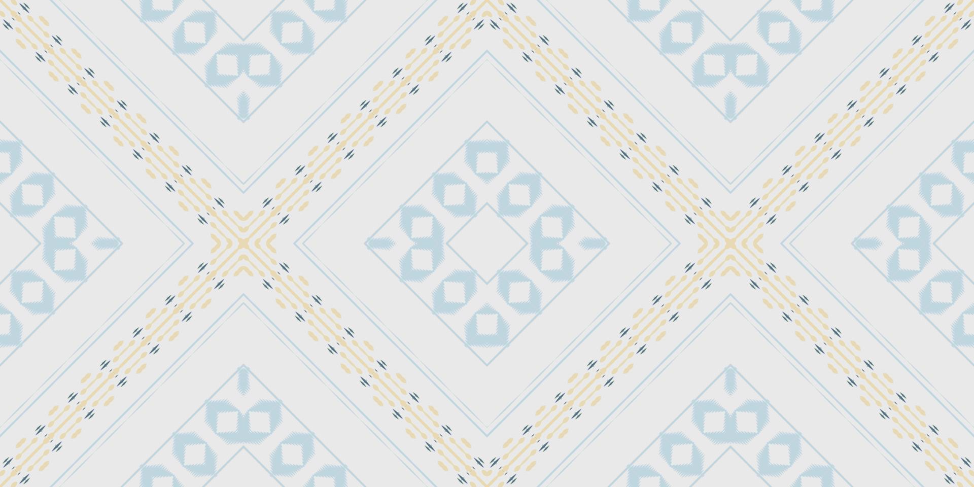 étnico ikat damasco batik padrão têxtil sem costura design de vetor digital para impressão saree kurti borneo tecido borda escova símbolos amostras roupas de festa