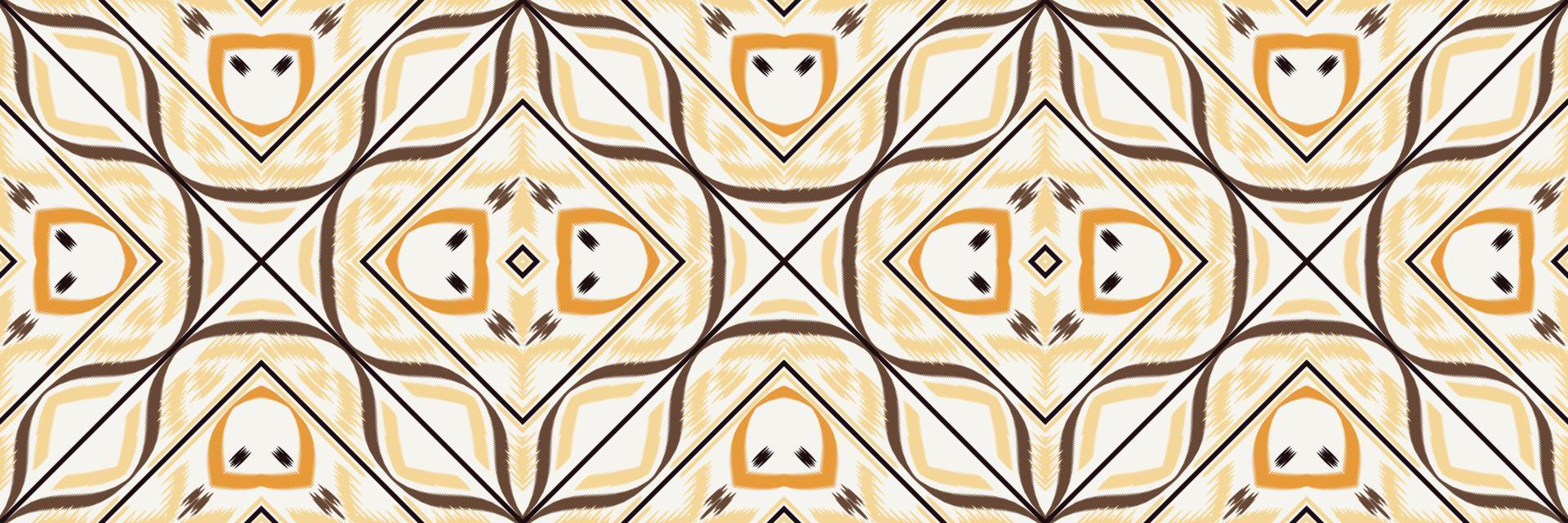 batik têxtil étnico ikat moldura sem costura padrão design de vetor digital para impressão saree kurti borneo tecido borda escova símbolos designer de amostras