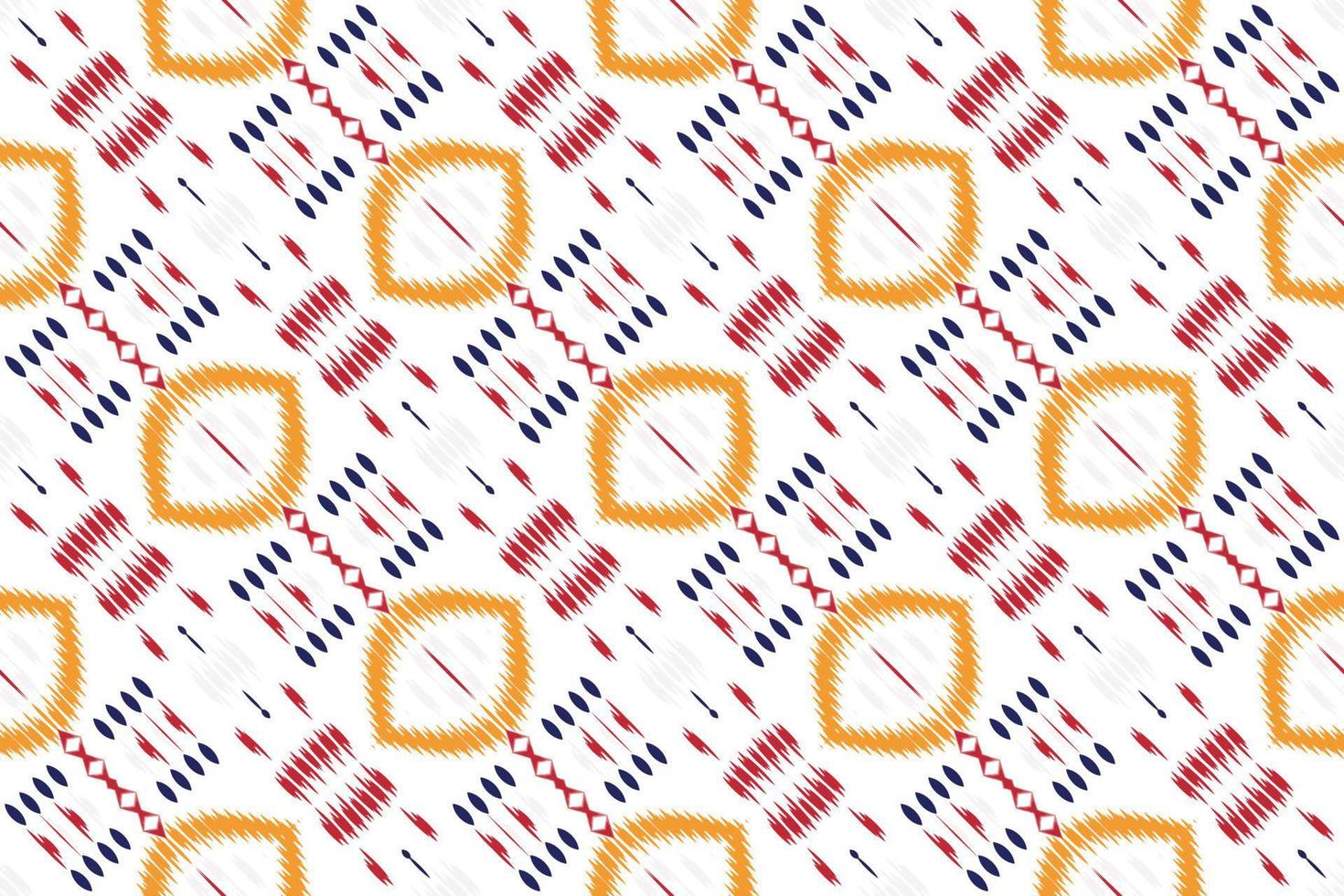 ikat padrão tribal cor geométrica tradicional étnica oriental design para o fundo. bordado folclórico, indiano, escandinavo, cigano, mexicano, tapete africano, papel de parede. vetor