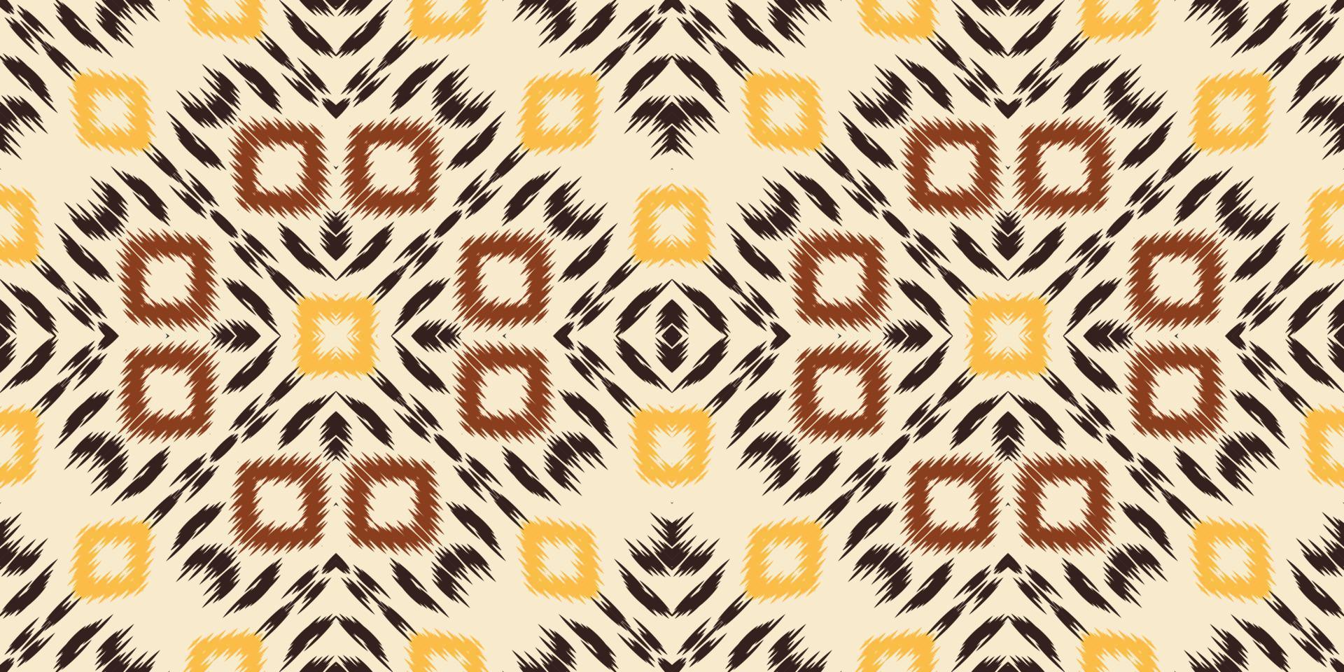 ikat pontilha o padrão sem emenda da África tribal. étnico geométrico ikkat batik vetor digital design têxtil para estampas tecido saree mughal pincel símbolo faixas textura kurti kurtis kurtas